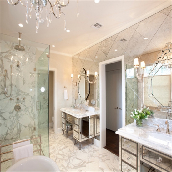 calacatta gold marble bathroom