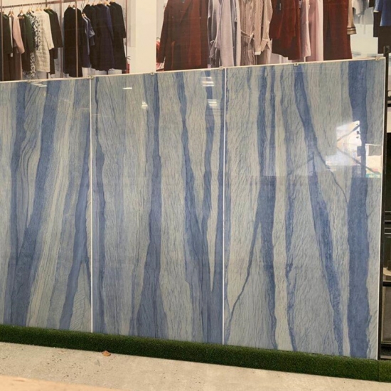 azul macaubas marble slab